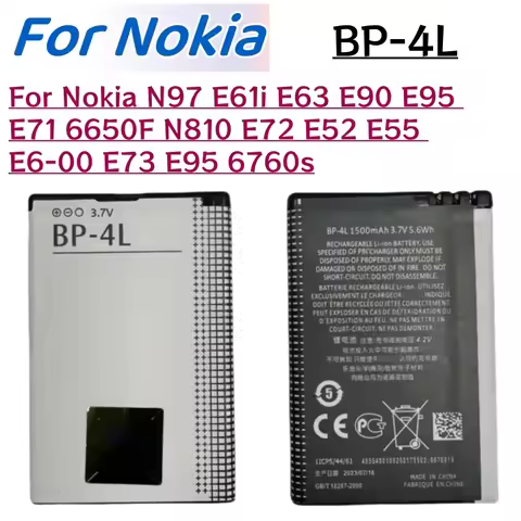 BP4L BP-4L Battery For Nokia N97 E61i E63 E90 E95 E71 6650F N810 E72 E52 E55 E6-00 E73 E95 6760s Ori