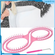 [SzgrqkjefMY] 8 Shape Knitting Loom Kit Handmade Scarf Knitter Versatile Crafts Lightweight Weave Lo