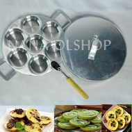 Cetakan Kue Lumpur Martabak Mini Apem Bika Ambon Wingko Babat tebal 7cm dan Tutup Gratis Suti Kue