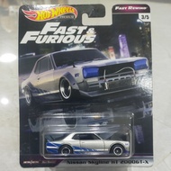 Hotwheels Premium Fast and Furious Fast rewind Nissan Skyline 2000 HT GT-X