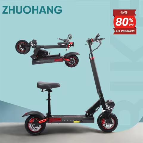 J01 Adult Foldable Electric Scooter 800W 48V15Ah 10'' Off-Road Vacuum Tire Dual Suspension 30 Miles 