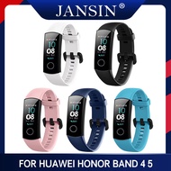 สำหรับ Huawei Honor Band 4 5สมาร์ทสายรัดข้อมือซิลิโคนสีสายรัดข้อมือฟิตเนสนาฬิกาสมาร์ทสร้อยข้อมือ