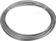 uxcell 1/8"(3mm) 304 Stainless Steel Cable Wire Rope 7x19 Strands Core 50ft (15M) Aircraft Wire for