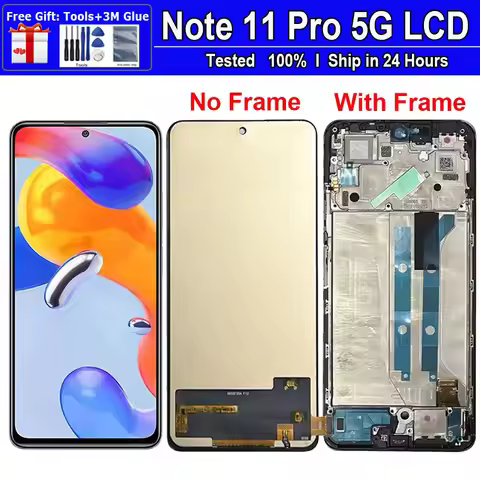 6.67'' AMOLED For Xiaomi Redmi Note 11 Pro 5G LCD Display Screen Touch Panel Digitizer Replacement F