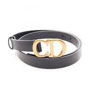 【二手】迪奧 (Dior) CD 標誌扣皮帶 女士真皮腰帶