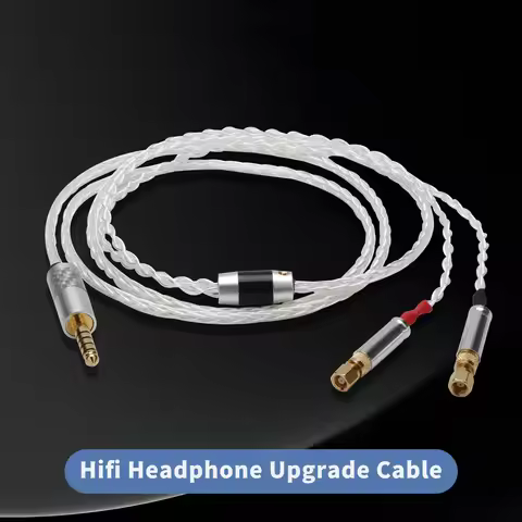 Preffair HIFI 8 Core 99.998% Pure Silver Earphone Cable For HiFiMan HE400 HE5 HE6 HE300 HE4 HE500 HE