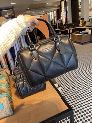 CJ610 Rowan Satchel with Puffy Diamond Women Crossbody Sling Boston Bag 610