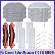For Xiaomi Robot Vacuum S10 S12 B106GL Robotic Vacuum Cleaner Hepa Filter Roller Side Brush Wet Dry Mop Cloth Rags Accessories