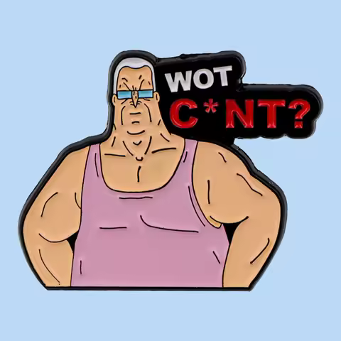 Cartoon Muscular Man Hard Enamel Pins Woman Men Badge Backpack Collar Lapel Collection Jewelry