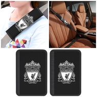 Liverpool 2pcs Car Seat Cover Belt Shoulder Pad Seatbelt Black Neoprene Auto Safety Belts Shoulder P