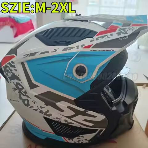 LS2 OF606 Motorcycle Helmet Men's and Women's Four Season Full Face Open Helmet, Detachable Chin Gua