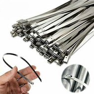 HIGH QUALITY 100 pcs Stainless Steel Cable Tie Cable 40 cm 4.6 x 400 mm