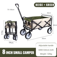 LENOBLE 150L Outdoor Trolley Camping Wagon Keranjang Lipat Keranjang Belanja Keranjang Pantai dengan