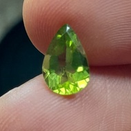 Peridotnatural Dim: 9 x 6 x 3mm 1.2ct Tears Drop Cutting Green Clean VVS Original Code A611
