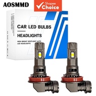 HIR2 2Pcs 9012 LED Headlight Bulbs Canbus Wireless Turbo Fan