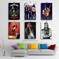 GUNS N ROSES ROOM DECORATION 20X30 WOODEN POSTER/ SLASH BAND GUNS N ROSES EDUCATIONAL DISPLAY/ ANIME