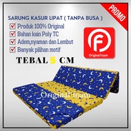 [ Tebal 5 Cm ] Sarung kasur lipat 4 murah tanpa busa / Cover kasur lipat 4 no 1 2 3 4 single tebal 5