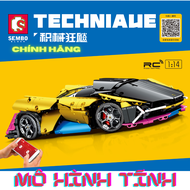 Bộ lắp ráp siêu xe Lamborghini Terzo tỉ lệ 1:14 chính hãng SEMBO Block