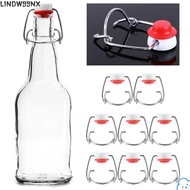 LINDW99NX 8Pcs Wine Stopper, Swing Cap Portable Bottles Cap Flip, Plastic Beer Flip Top Bar Tool Bot