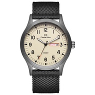 Jam Tangan Kasual Pria Charles Delon kanvas Fitur Tanggal Hari Aktif NEW CHARLES DELON ORIGINAL Free