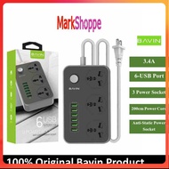 BAVIN Original Charger HUB w/ 3 Power Socket and 6 USB Port