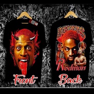 SARA NBA Dennis Rodman NBA shirt Vintage Style Cotton loose Oversized Streetwear Shirt for Men