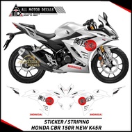 HONDA Striping CBR 150R K45R Livery Graphics KANJI New Cbr150r Sticker/ 2021, 2022, 2023, 2024, 2025