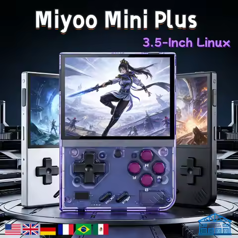 Miyoo Mini Plus Retro Portable Handheld Game Console Linux System IPS HD Screen V2 Mini+ 3.5-Inch Vi