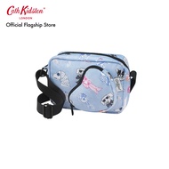Cath Kidston Foldaway Heart Cross Body Glamorous Dogs Blue กระเป๋า กระเป๋าสะพาย กระเป๋าสะพายข้าง กระเป๋าแคทคิดสตัน
