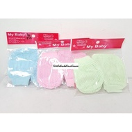 ON SALE!Mitten&amp;Booties Baby Set Eyelet Type Sarung Tangan Baby Lubang-Lubang Sarung Tangan Bayi Stokin Baby Sarung Tangan Bayi Lubang-Lubang Baby Stokin Baby Newborn Sock Baby Gloves Eyelet Type Sarung Tangan Lubang-Lubang Sarung Tangan Baby Baru Lahir