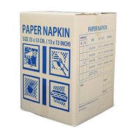 All Win Big กระดาษทิชชู เช็ดปากแผ่นใหญ่ Napkin Tissue  33 x 33 cm 1 Ply 1/4, 1/8 Fold สีขาว (Virgin 