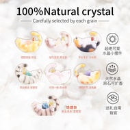 Blessed Sticker Cat Natural Crystal Small Beans Ding Blind Box Ornaments Desktop Decoration