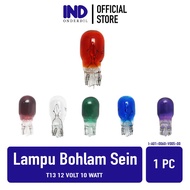 Lampu Bohlam Sein-Sen Motor Mobil T13 12V 10 Watt Putih Beat/Vario