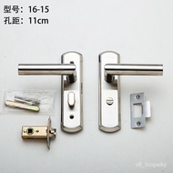 🐘304Stainless Steel Handle Lock Thick Solid Door Handle Lock Bathroom Door Lock of Shower Room Universal Room Door Lock