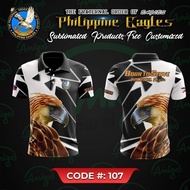 Eagles Sublimation Polo Shirt Code107 Philippine Eagles
