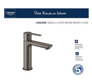 GROHE LINEAR Single Lever Basin Mixer Tap -S Size (Hard Graphite)