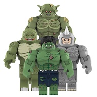 Marvel Superhero Minifigures Hulk Zombie Lizard Man Abomination Rhino