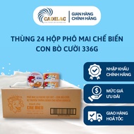 THÙNG 24 HỘP - Phô Mai Chế biến Bò Cười 336g