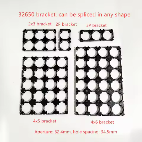 32650 32700 32800 Battery Case Holder Bracket Cell Safety Anti Vibration Plastic Brackets fixing bra