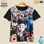 Ejen Ali 3D Children's Cartoon T-shirt V3 Ejen Ali 3D Children's T-shirt