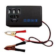 Car 200W Converter Power Inverter DC 12V/24V To DC 220V Invertor Ports Adapter