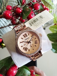 Original Fossil AM4483 40 mm Cecile Multifunction Rose Dial Rose Gold-tone Stainless Steel Ladies Watch