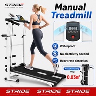 Manual Treadmill 15 Slope Adjust heavy duty foldable mechanical treadmill fitness exercise
