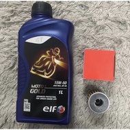 Minyak Hitam ELF 15/50 dan OILFiLter Original