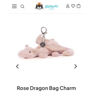 [FREE DUSTBAG] JELLYCAT ROSE DRAGON PINK DRAGON