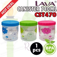 Used Kuih Raya LAVA Plastic Canister 1pcs 740ml CST470 BPA Free Balang Kuih Lawa