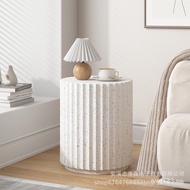 Bedside Table Small Round Table Corner Table Side Table Coffee Table Creative Living Room Art Cream 