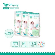 Offspring Fashion Diaper Pants 3-pack Bundle (Design: Fun Figures) - superior absorbency ultra soft, day &amp; night pants with double leakguard protection