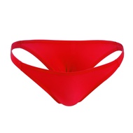 Universal Style Pouchless Sexy Men's Ice Silk Skinny Underwear T-Pants Transparent Silky Comfortable