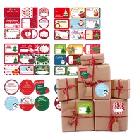Christmas Stickers Santa Claus Deer Gift Bag Sealing Labels Candy Packing Box Sticker Christmas Party Decoration